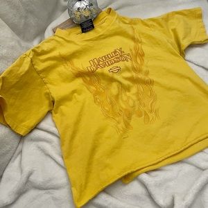 2000 Harley-Davidson Hacienda Print Crop T-Shirt